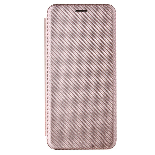 Leather Case Stands Flip Cover Holder L09Z for Samsung Galaxy M02s Rose Gold