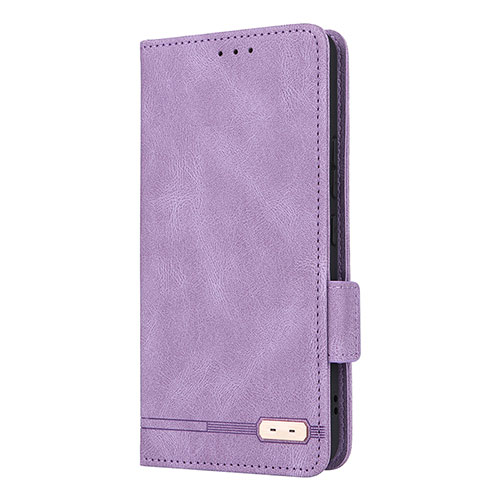 Leather Case Stands Flip Cover Holder L10Z for Samsung Galaxy A53 5G Purple