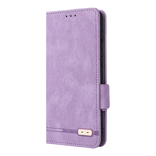 Leather Case Stands Flip Cover Holder L10Z for Samsung Galaxy A73 5G Purple