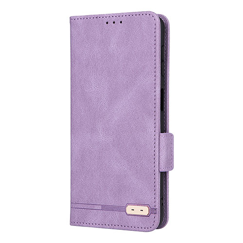 Leather Case Stands Flip Cover Holder L10Z for Samsung Galaxy M32 5G Purple