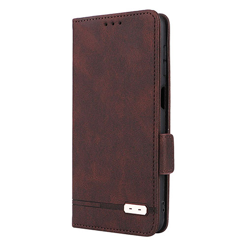 Leather Case Stands Flip Cover Holder L10Z for Samsung Galaxy M33 5G Brown