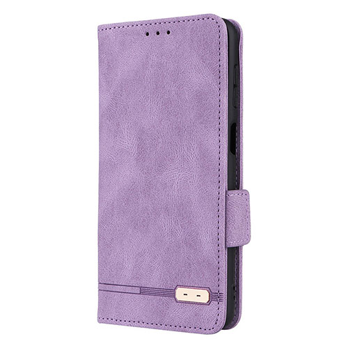 Leather Case Stands Flip Cover Holder L10Z for Samsung Galaxy M33 5G Purple