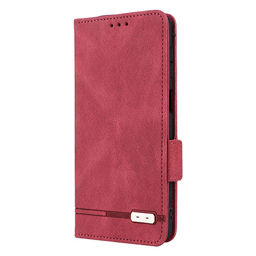 Leather Case Stands Flip Cover Holder L10Z for Samsung Galaxy M33 5G Red