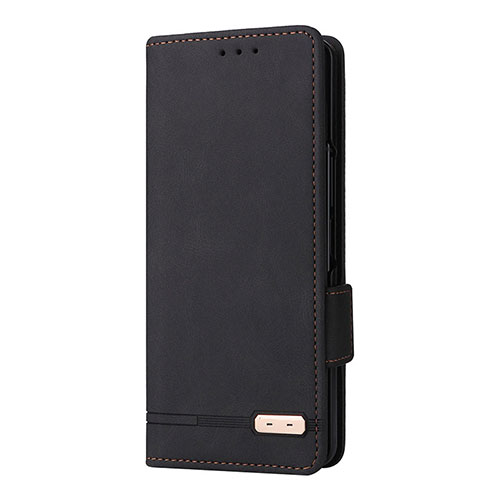 Leather Case Stands Flip Cover Holder L10Z for Samsung Galaxy Z Fold3 5G Black