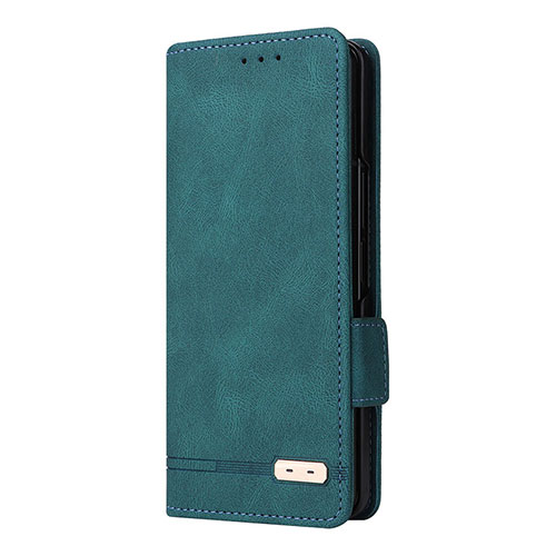 Leather Case Stands Flip Cover Holder L10Z for Samsung Galaxy Z Fold4 5G Green