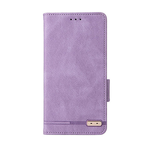 Leather Case Stands Flip Cover Holder L11Z for Samsung Galaxy A22 5G Purple