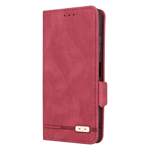 Leather Case Stands Flip Cover Holder L12Z for Samsung Galaxy A22 5G Red