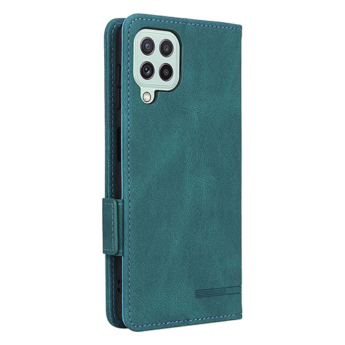 Leather Case Stands Flip Cover Holder L13Z for Samsung Galaxy A22 4G Green