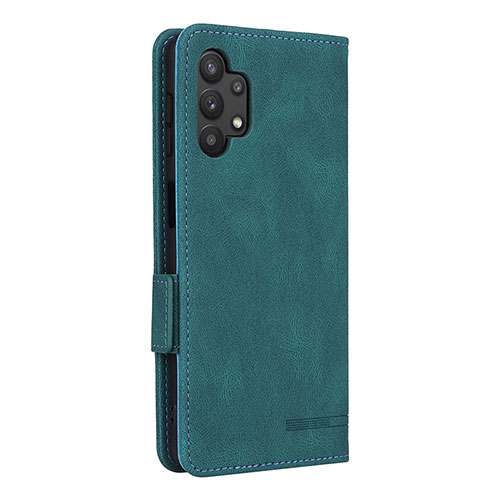 Leather Case Stands Flip Cover Holder L13Z for Samsung Galaxy A32 4G Green