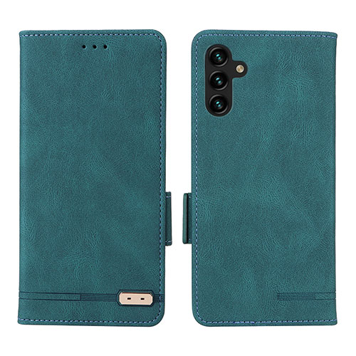 Leather Case Stands Flip Cover Holder LZ1 for Samsung Galaxy A13 5G Green