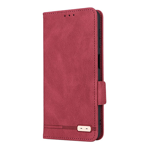 Leather Case Stands Flip Cover Holder LZ2 for Samsung Galaxy A04s Red