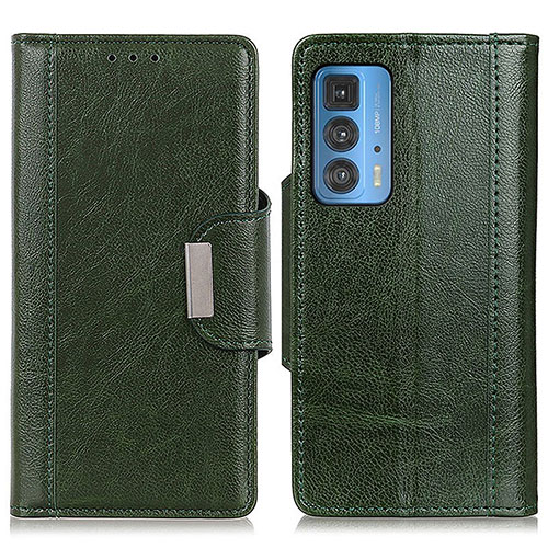 Leather Case Stands Flip Cover Holder M01L for Motorola Moto Edge 20 Pro 5G Green