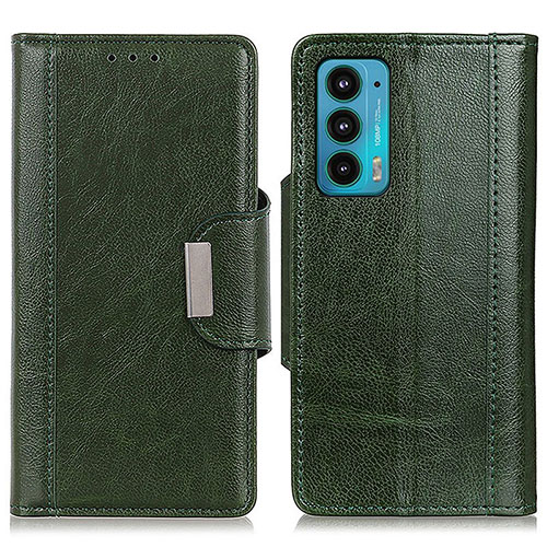 Leather Case Stands Flip Cover Holder M01L for Motorola Moto Edge Lite 5G Green