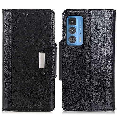Leather Case Stands Flip Cover Holder M01L for Motorola Moto Edge S Pro 5G Black