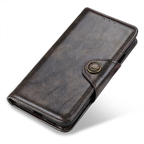 Leather Case Stands Flip Cover Holder M01L for Motorola Moto Edge X30 5G Bronze