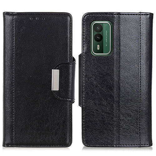 Leather Case Stands Flip Cover Holder M01L for Nokia XR21 Black