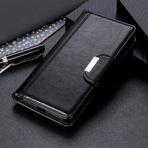 Leather Case Stands Flip Cover Holder M01L for OnePlus 9 5G Black