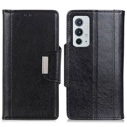 Leather Case Stands Flip Cover Holder M01L for OnePlus 9RT 5G Black