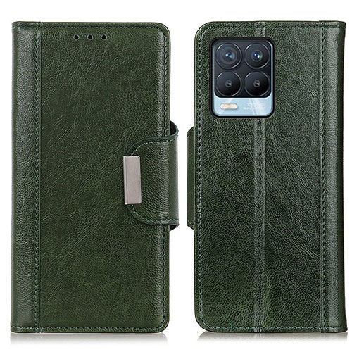 Leather Case Stands Flip Cover Holder M01L for Realme 8 Pro Green