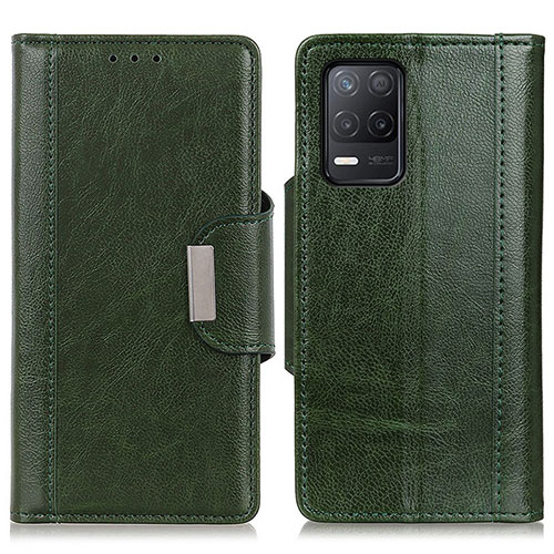 Leather Case Stands Flip Cover Holder M01L for Realme 9 5G India Green