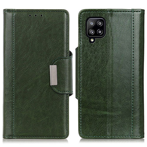 Leather Case Stands Flip Cover Holder M01L for Samsung Galaxy A22 4G Green