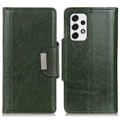 Leather Case Stands Flip Cover Holder M01L for Samsung Galaxy A53 5G Green