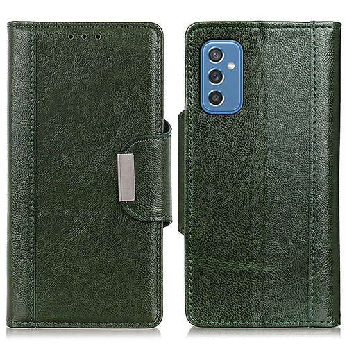 Leather Case Stands Flip Cover Holder M01L for Samsung Galaxy M52 5G Green