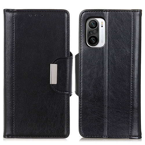 Leather Case Stands Flip Cover Holder M01L for Xiaomi Redmi K40 5G Black