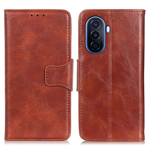 Leather Case Stands Flip Cover Holder M02L for Huawei Enjoy 50 Brown