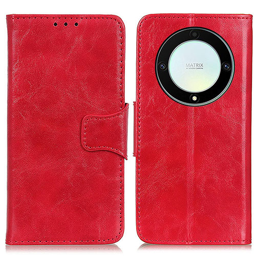 Leather Case Stands Flip Cover Holder M02L for Huawei Honor Magic5 Lite 5G Red