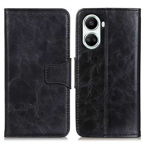 Leather Case Stands Flip Cover Holder M02L for Huawei Nova 10 SE Black