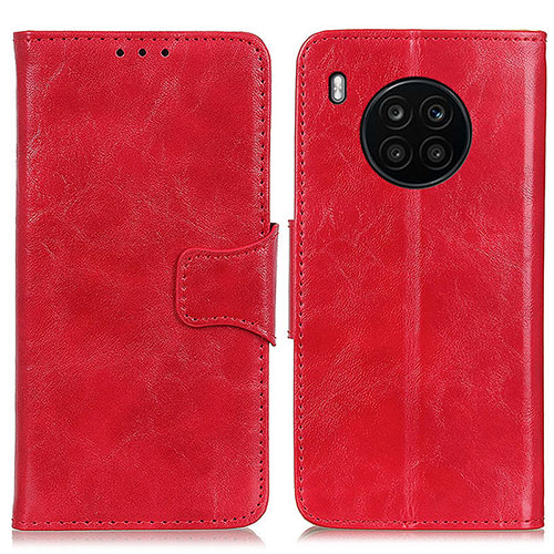 Leather Case Stands Flip Cover Holder M02L for Huawei Nova 8i Red
