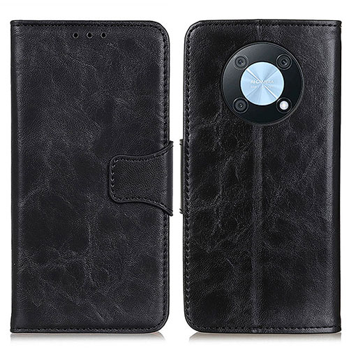 Leather Case Stands Flip Cover Holder M02L for Huawei Nova Y90 Black