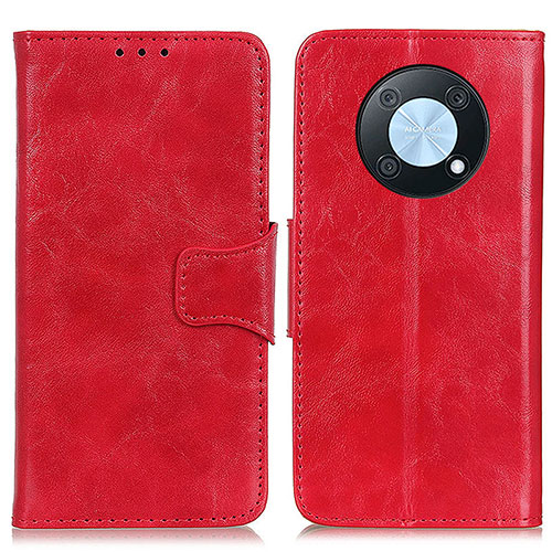 Leather Case Stands Flip Cover Holder M02L for Huawei Nova Y90 Red