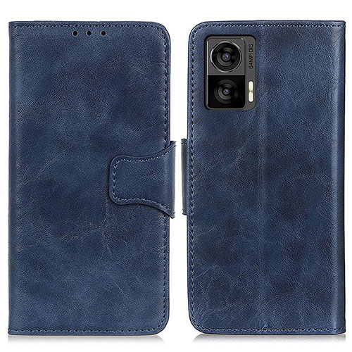 Leather Case Stands Flip Cover Holder M02L for Motorola Moto Edge 30 Lite 5G Blue