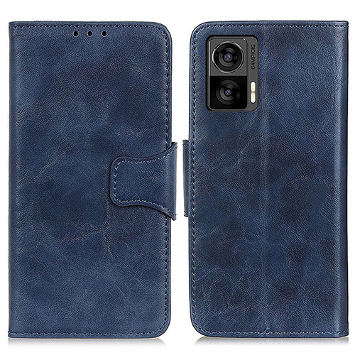 Leather Case Stands Flip Cover Holder M02L for Motorola Moto Edge 30 Neo 5G Blue