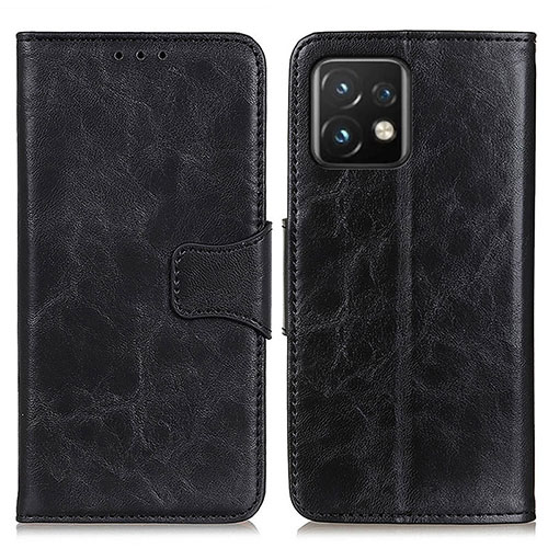 Leather Case Stands Flip Cover Holder M02L for Motorola Moto Edge Plus (2023) 5G Black