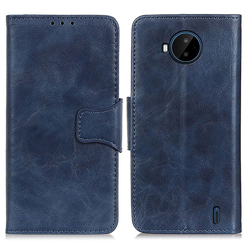 Leather Case Stands Flip Cover Holder M02L for Nokia C20 Plus Blue