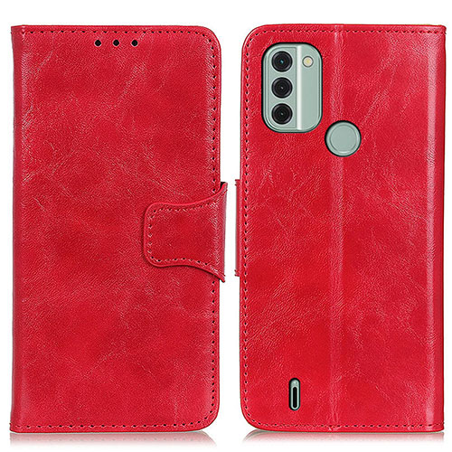 Leather Case Stands Flip Cover Holder M02L for Nokia C31 Red