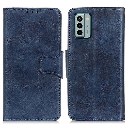 Leather Case Stands Flip Cover Holder M02L for Nokia G22 Blue