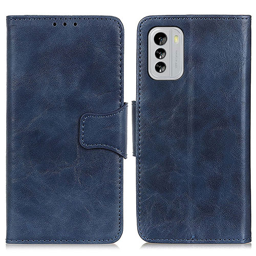 Leather Case Stands Flip Cover Holder M02L for Nokia G60 5G Blue