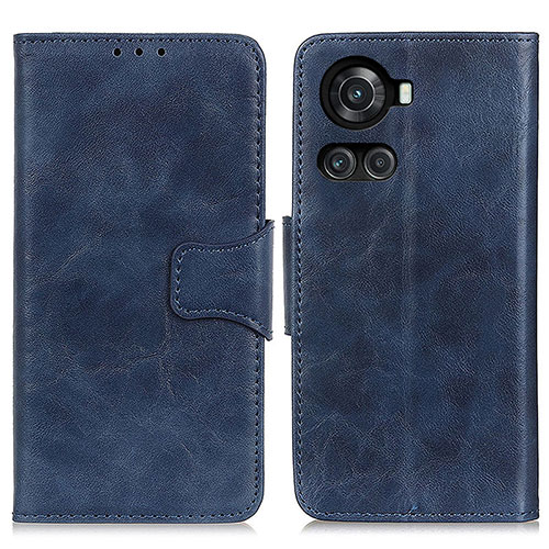 Leather Case Stands Flip Cover Holder M02L for OnePlus 10R 5G Blue