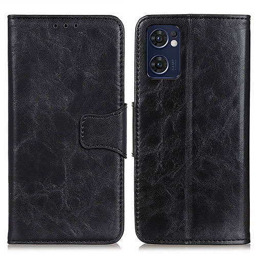 Leather Case Stands Flip Cover Holder M02L for OnePlus Nord CE 2 5G Black