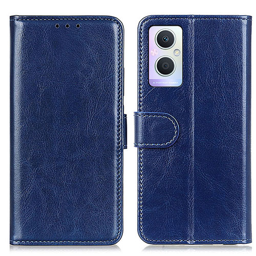 Leather Case Stands Flip Cover Holder M02L for Oppo F21s Pro 5G Blue