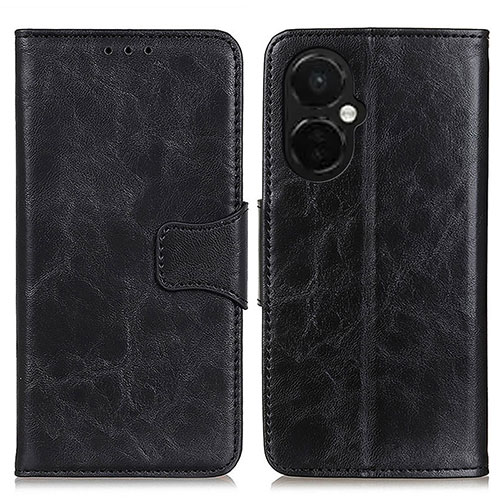 Leather Case Stands Flip Cover Holder M02L for Oppo K11x 5G Black