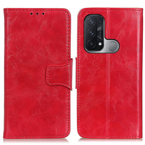 Leather Case Stands Flip Cover Holder M02L for Oppo Reno5 A Red