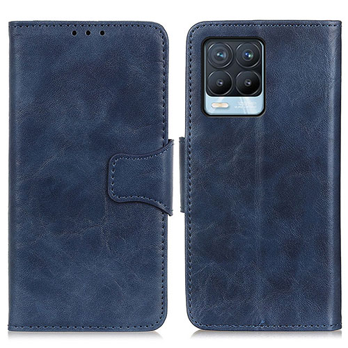 Leather Case Stands Flip Cover Holder M02L for Realme 8 4G Blue