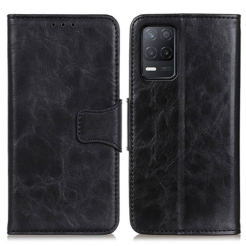 Leather Case Stands Flip Cover Holder M02L for Realme 8 5G Black