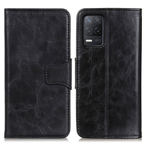 Leather Case Stands Flip Cover Holder M02L for Realme 9 5G India Black