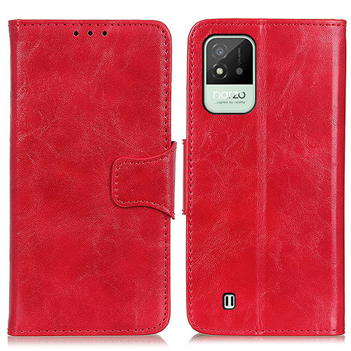 Leather Case Stands Flip Cover Holder M02L for Realme C11 (2021) Red